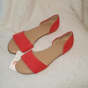 Sizzling orange business flat